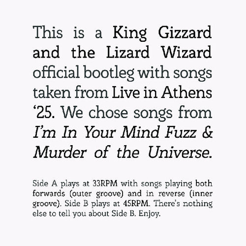 King Gizzard and The Lizard Wizard "Songs from I'm In Your Mind Fuzz & Murder of the Universe Live in Athens '25"