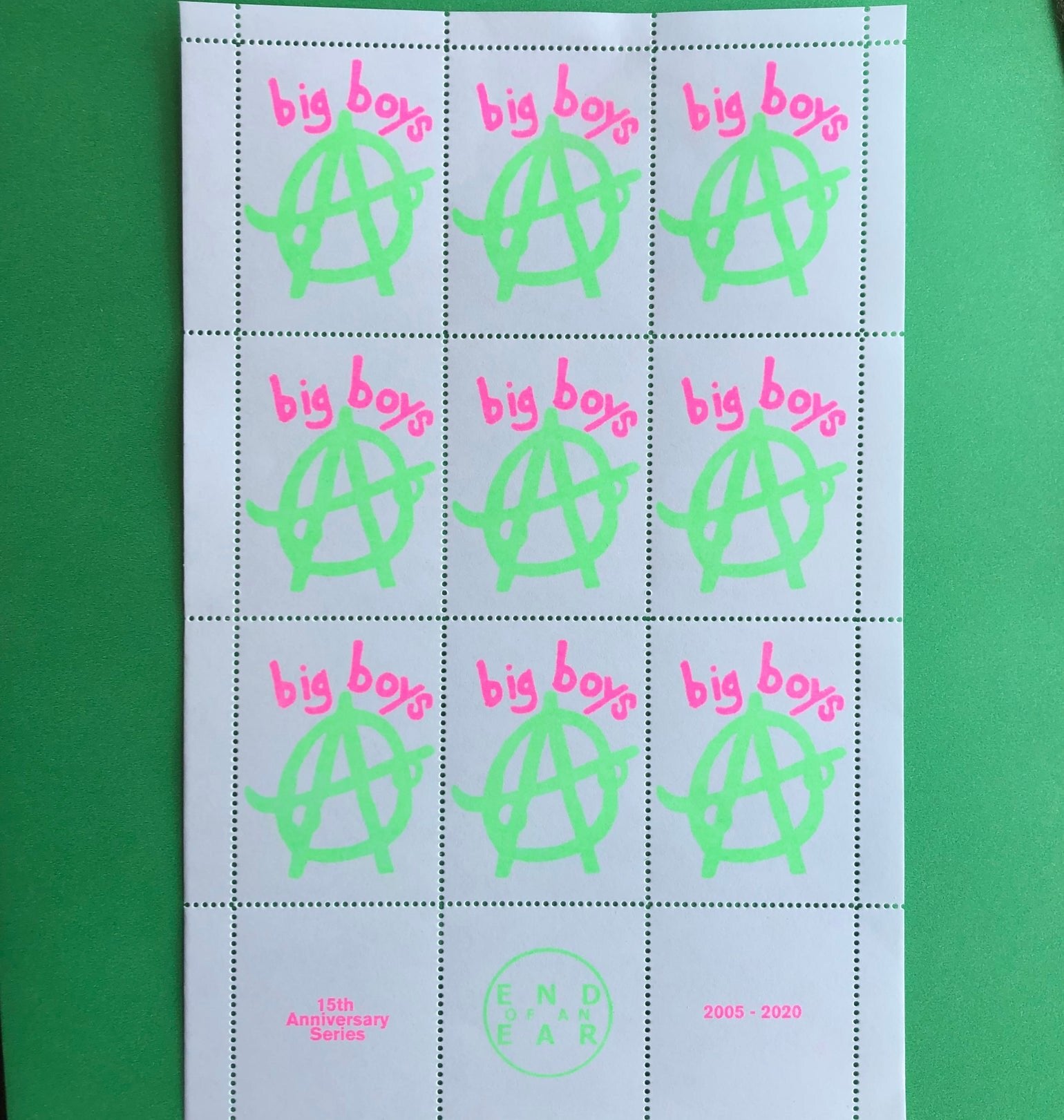 Big Boys Stamp Sheet