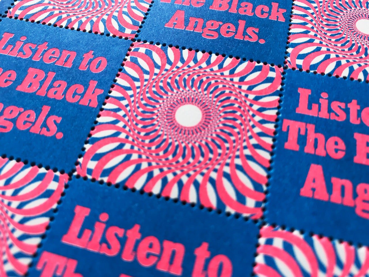 Black Angels Stamp Sheet
