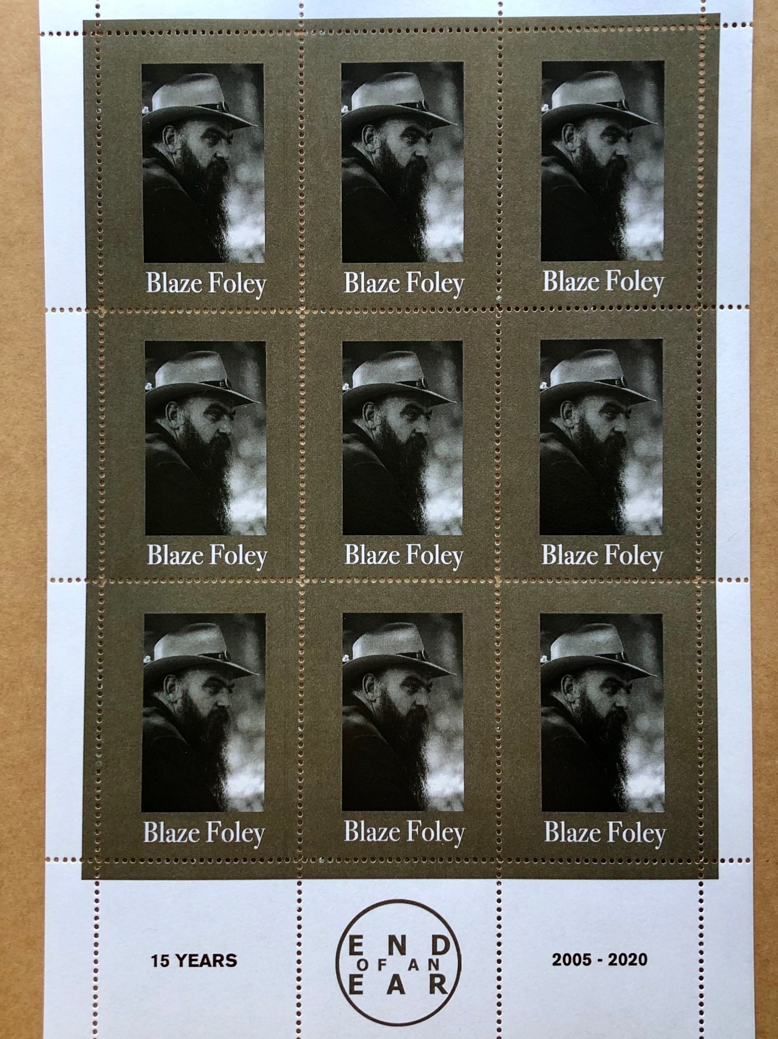 Blaze Foley Stamp Sheet