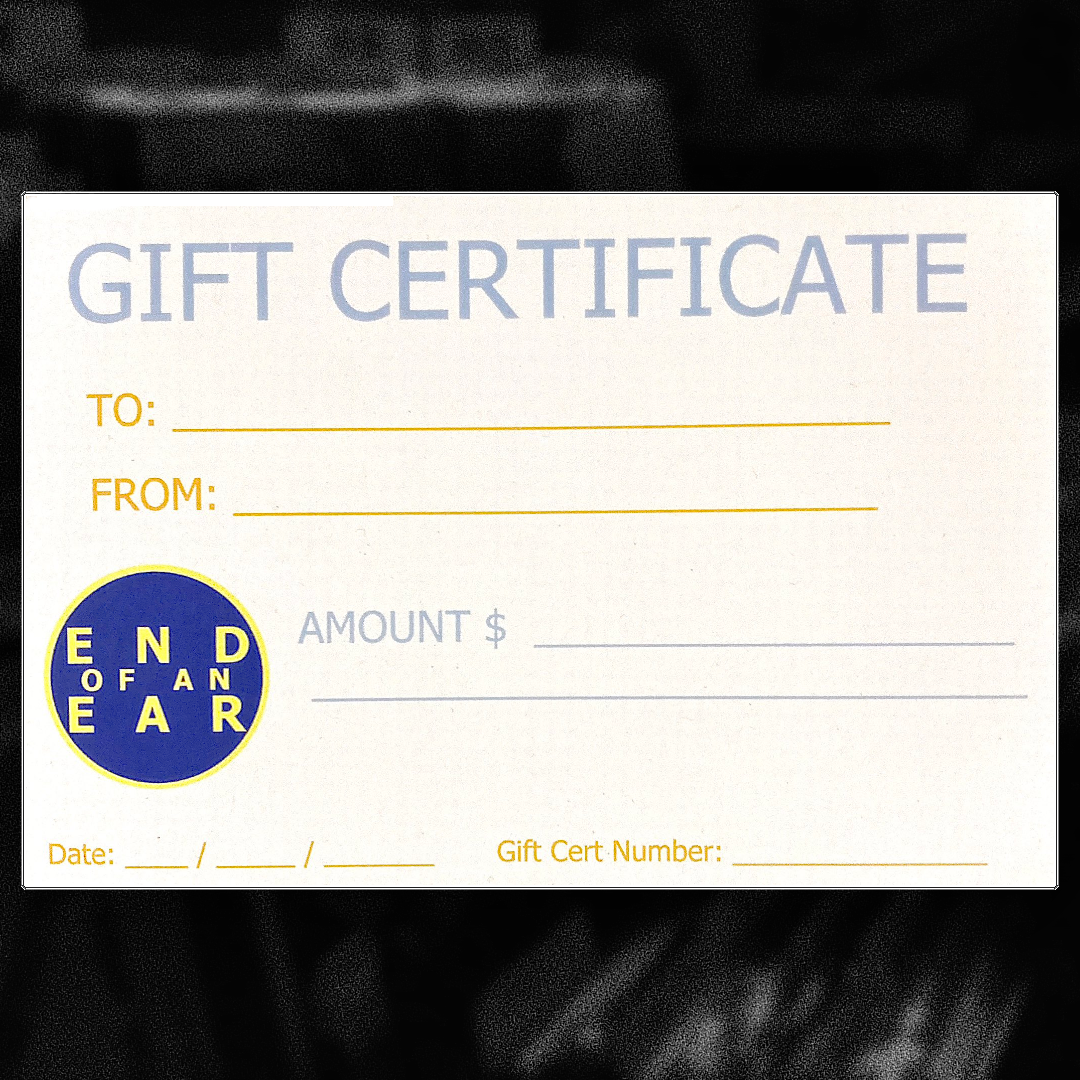 GIFT CERTIFICATE (Physical Store / Local Use Only)