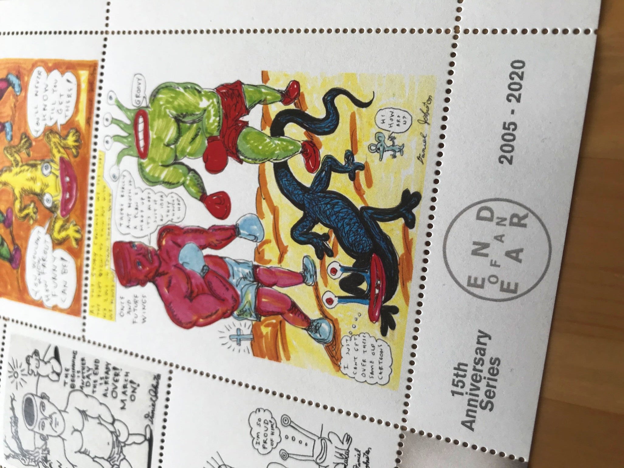 Daniel Johnston Stamp Sheet