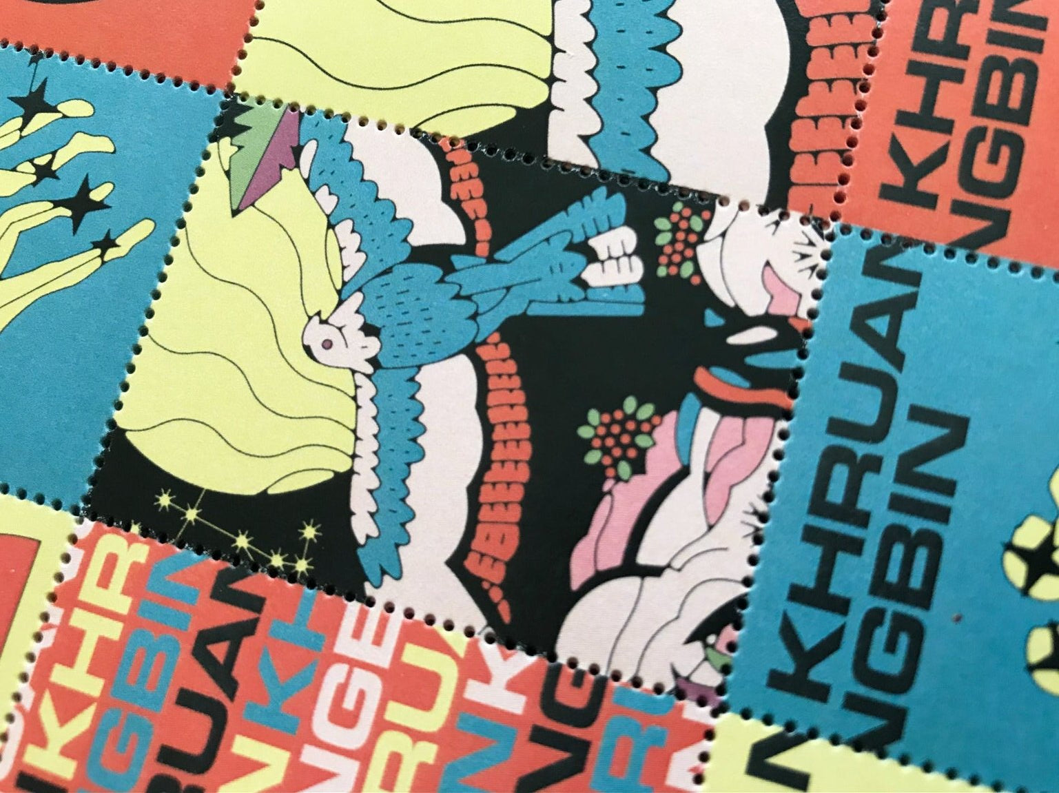 Khruangbin Stamp Sheet