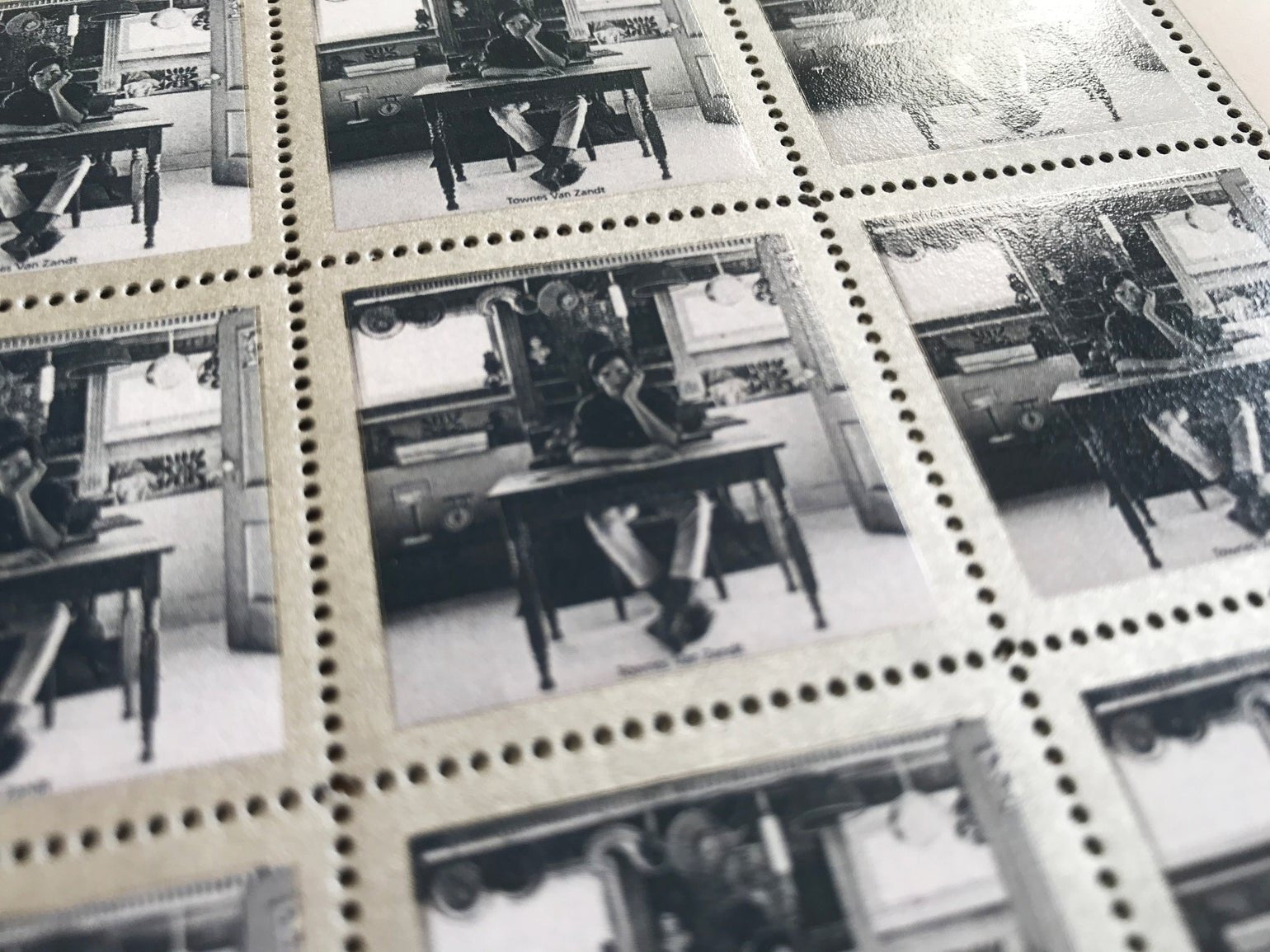 Townes Van Zandt Stamp Sheet