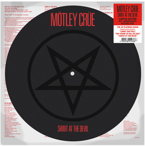 2024 Motley Crue Shout at the Devil Record