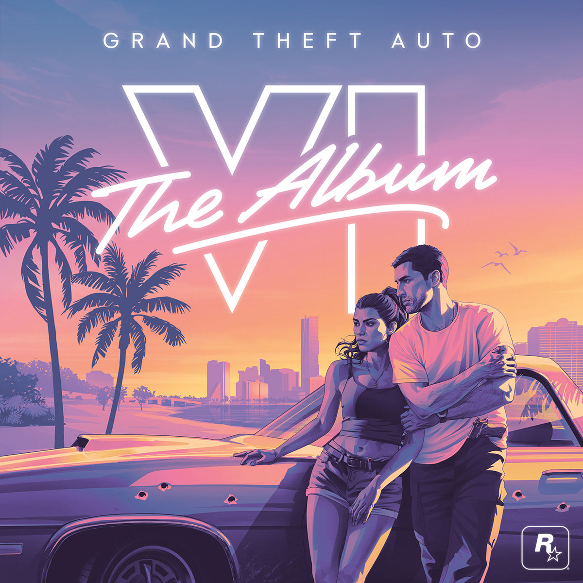 PRE-ORDER "Grand Theft Auto VI: The Album" [Marble Pink & Blue 2xLP w/ Indie Exclusive Poster]