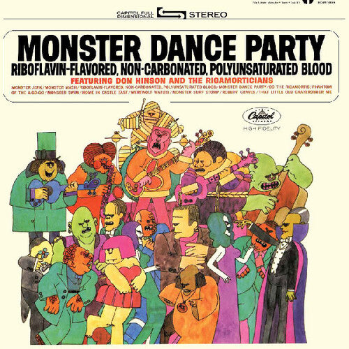 Hinson, Don and The Rigamorticians "Monster Dance Party" [Orange & Black Splatter Vinyl]