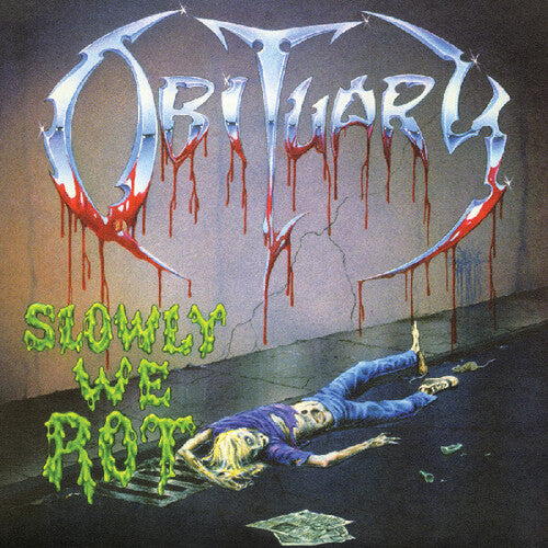Obituary "Slowly We Rot" [Remastered Blue w/ Blood Splatter Vinyl]