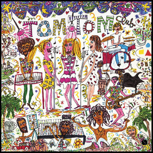 Tom Tom Club "s/t" [45th Anniversary Clear w/ Pink White & Green Splatter]