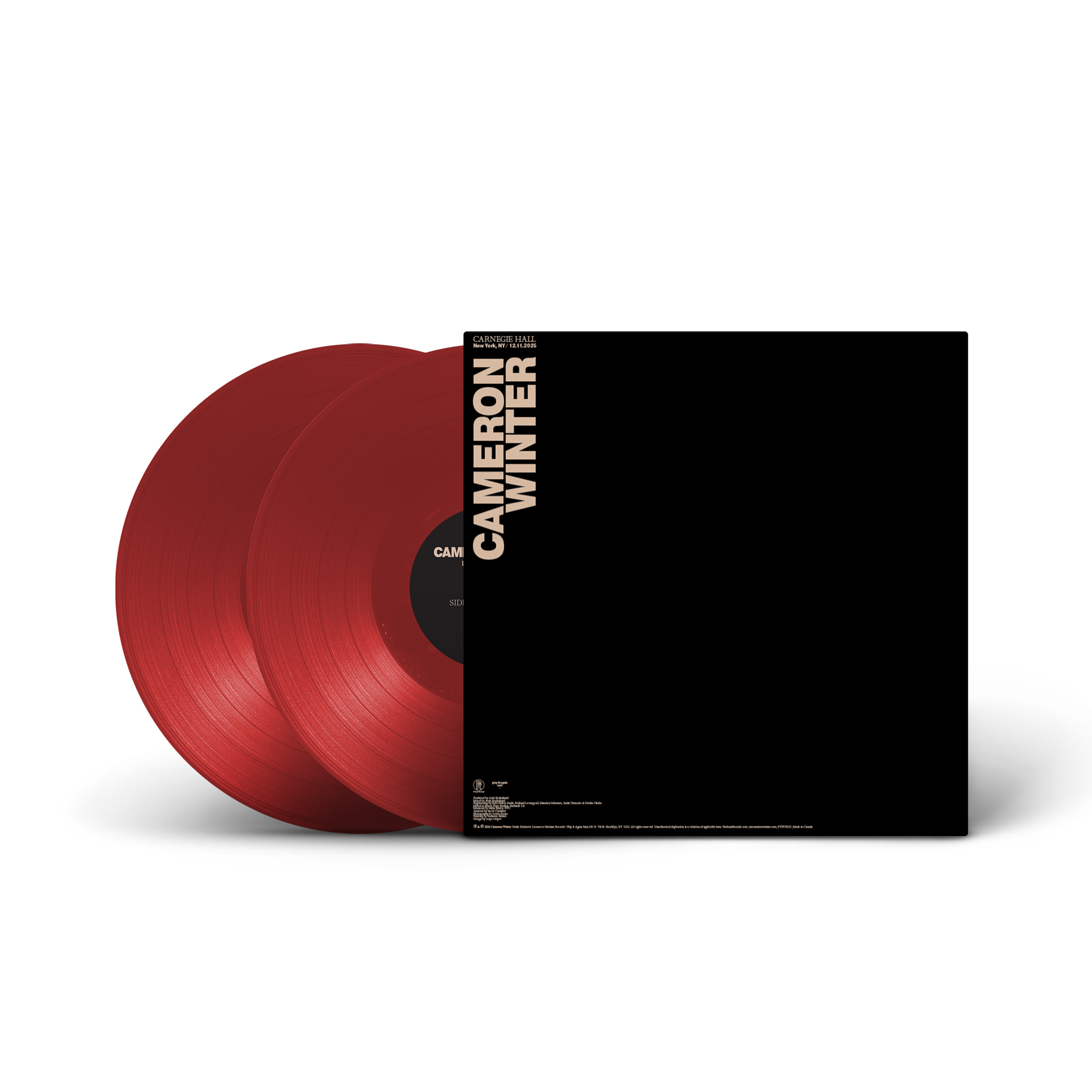 PRE-ORDER Cameron Winter "Live At Carnegie Hall" [Deep Red Vinyl] LP