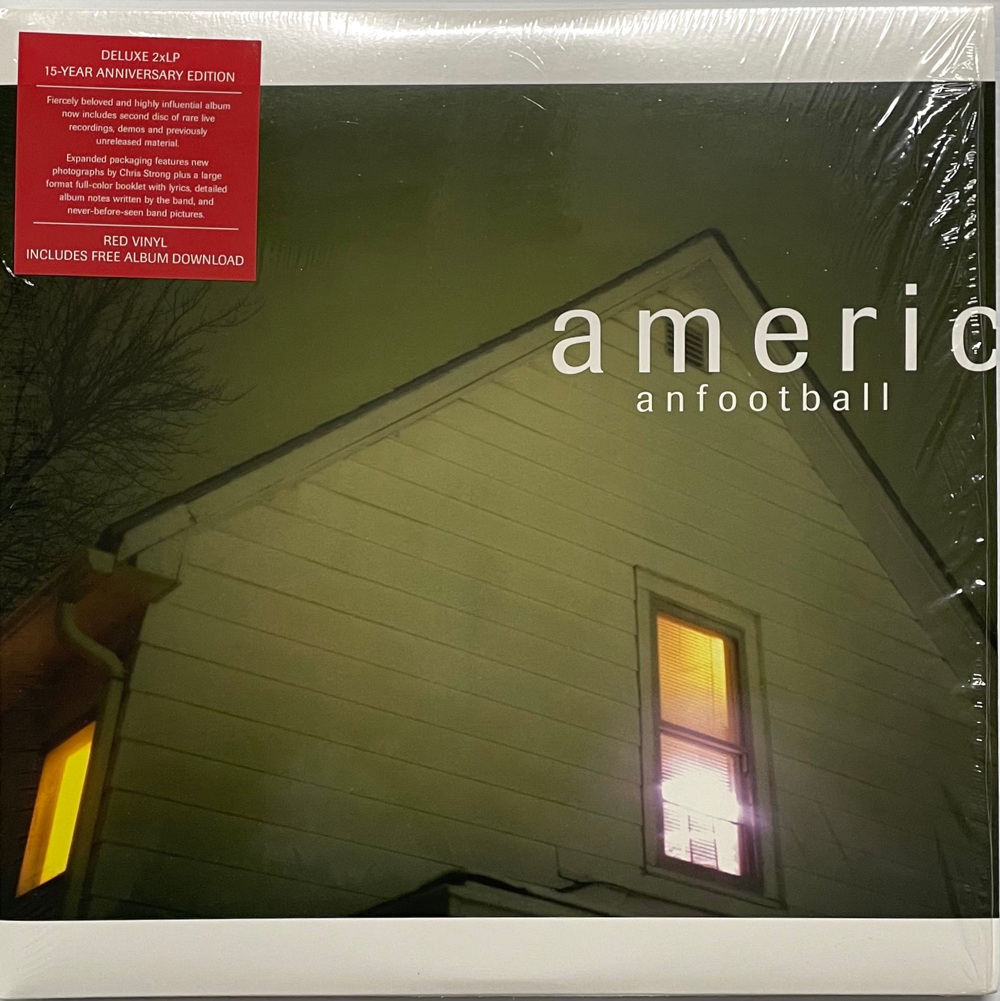 American Football "s/t" Red Vinyl 15 Year Anniversary Edition DELUXE
