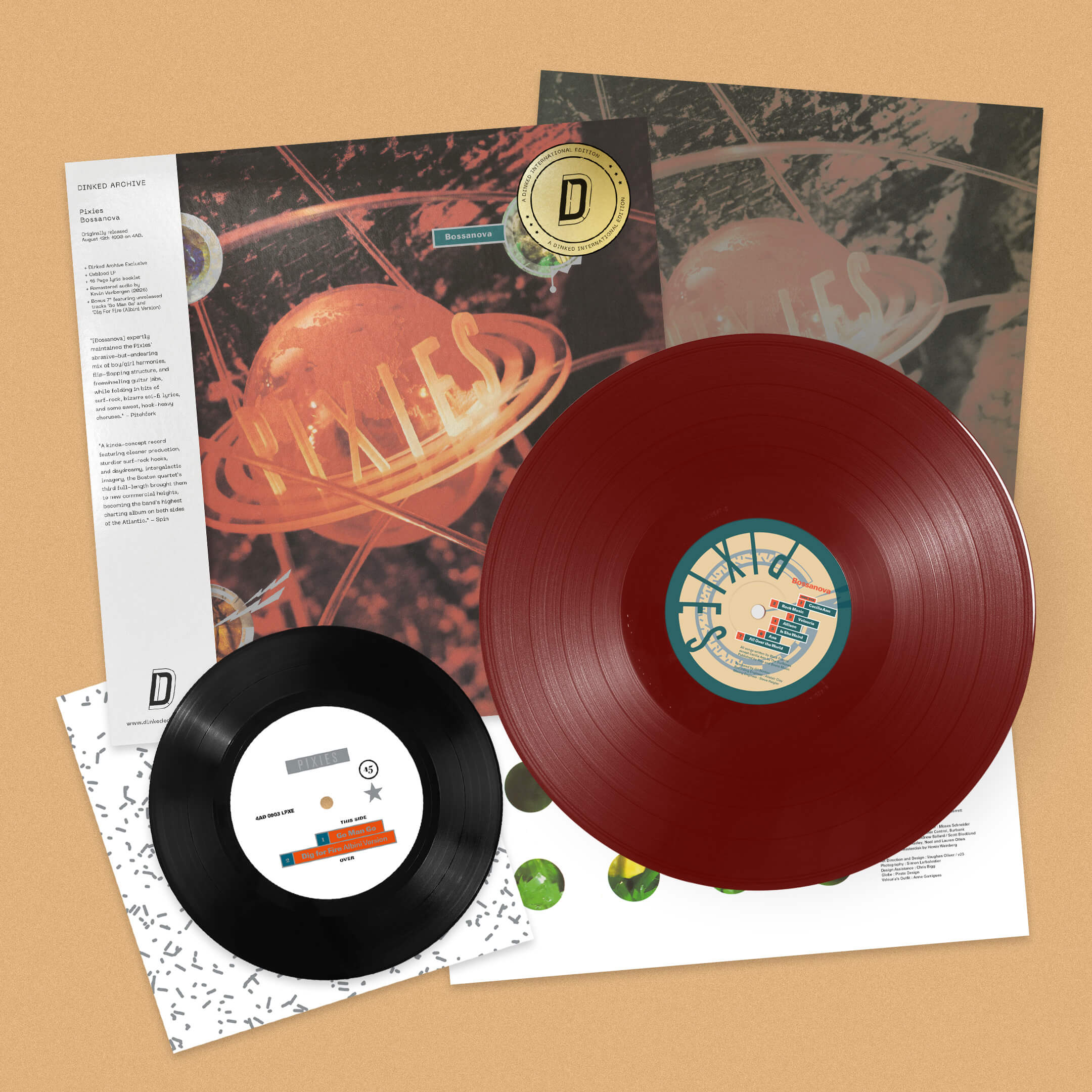 PRE-ORDER Pixies "Bossanova"  LP+7" [Dinked Edition]