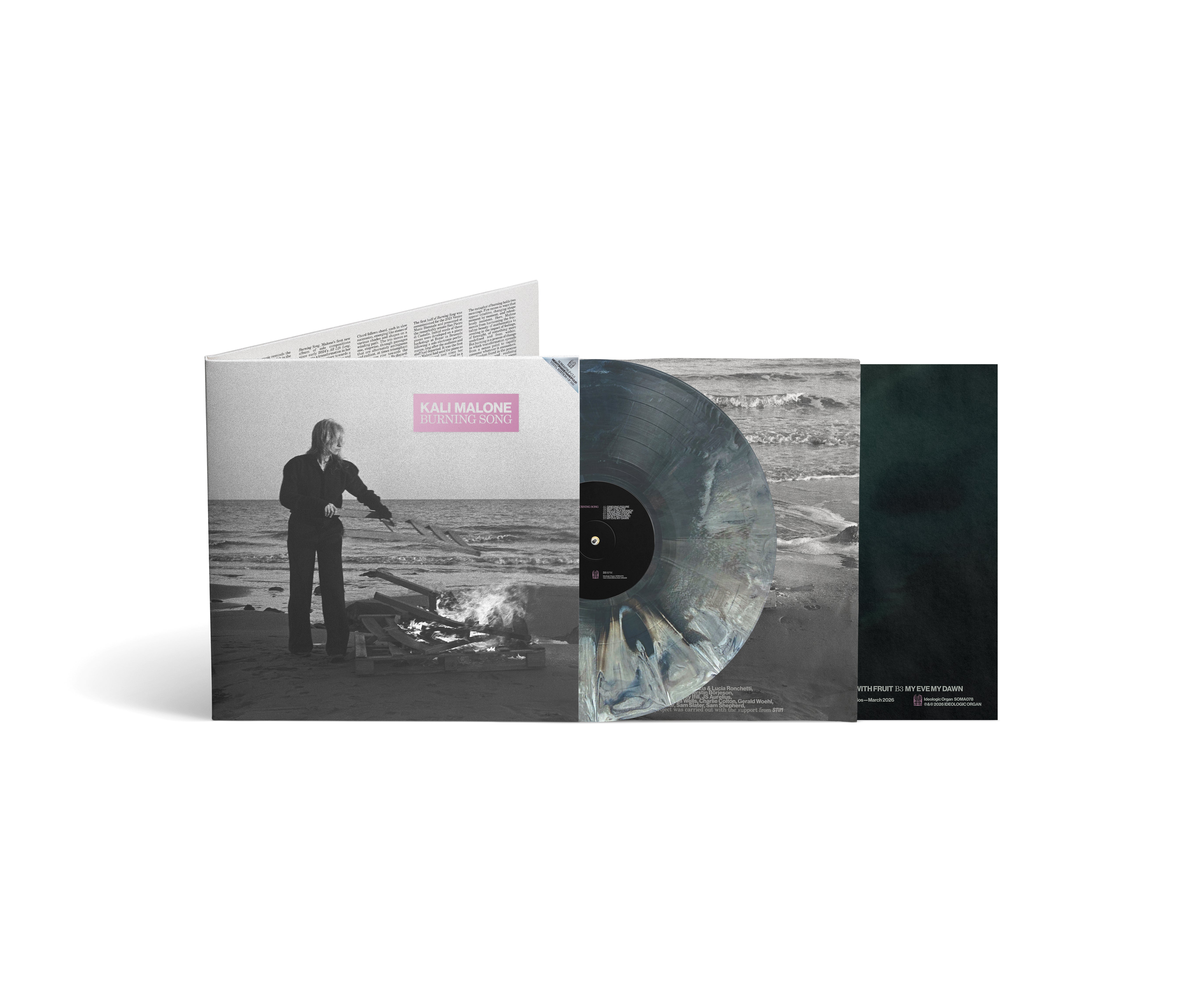 PRE-ORDER Kali Malone "Burning Song" [Nightshade Handpour Vinyl] (End of an Ear Exclusive)