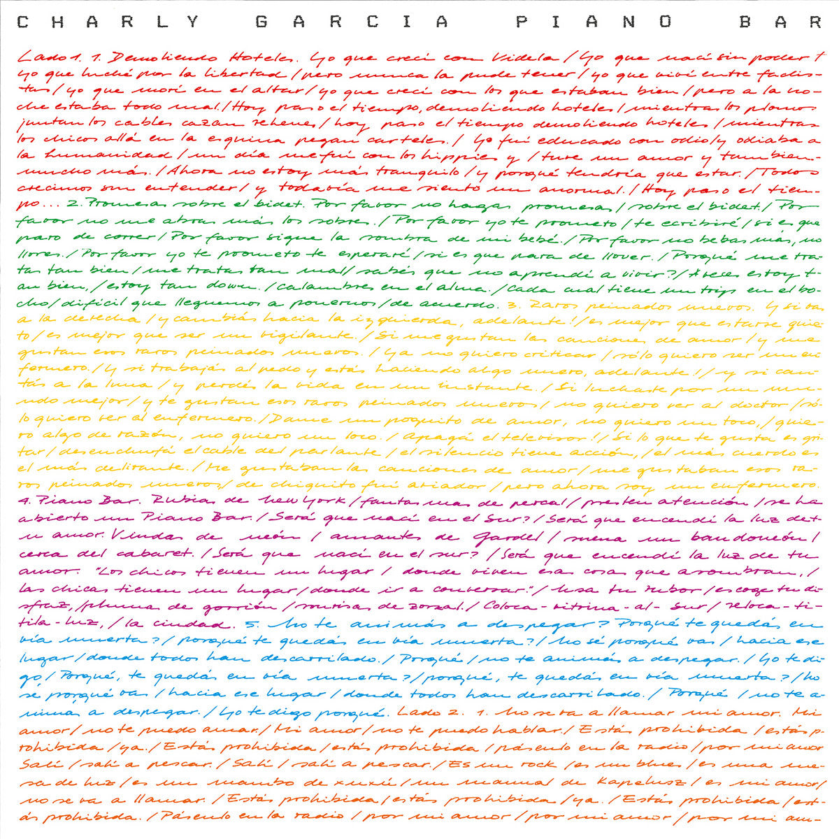 Garcia, Charly "Piano Bar" [Color Vinyl]