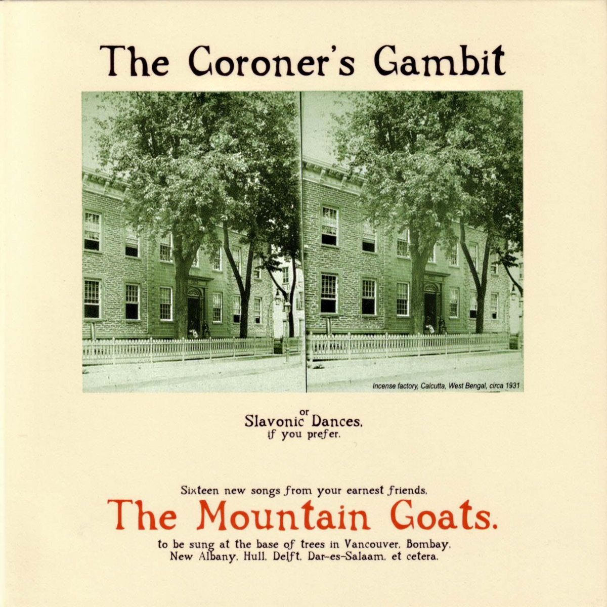 Mountain Goats "The Coroner's Gambit" [Yellow Vinyl]