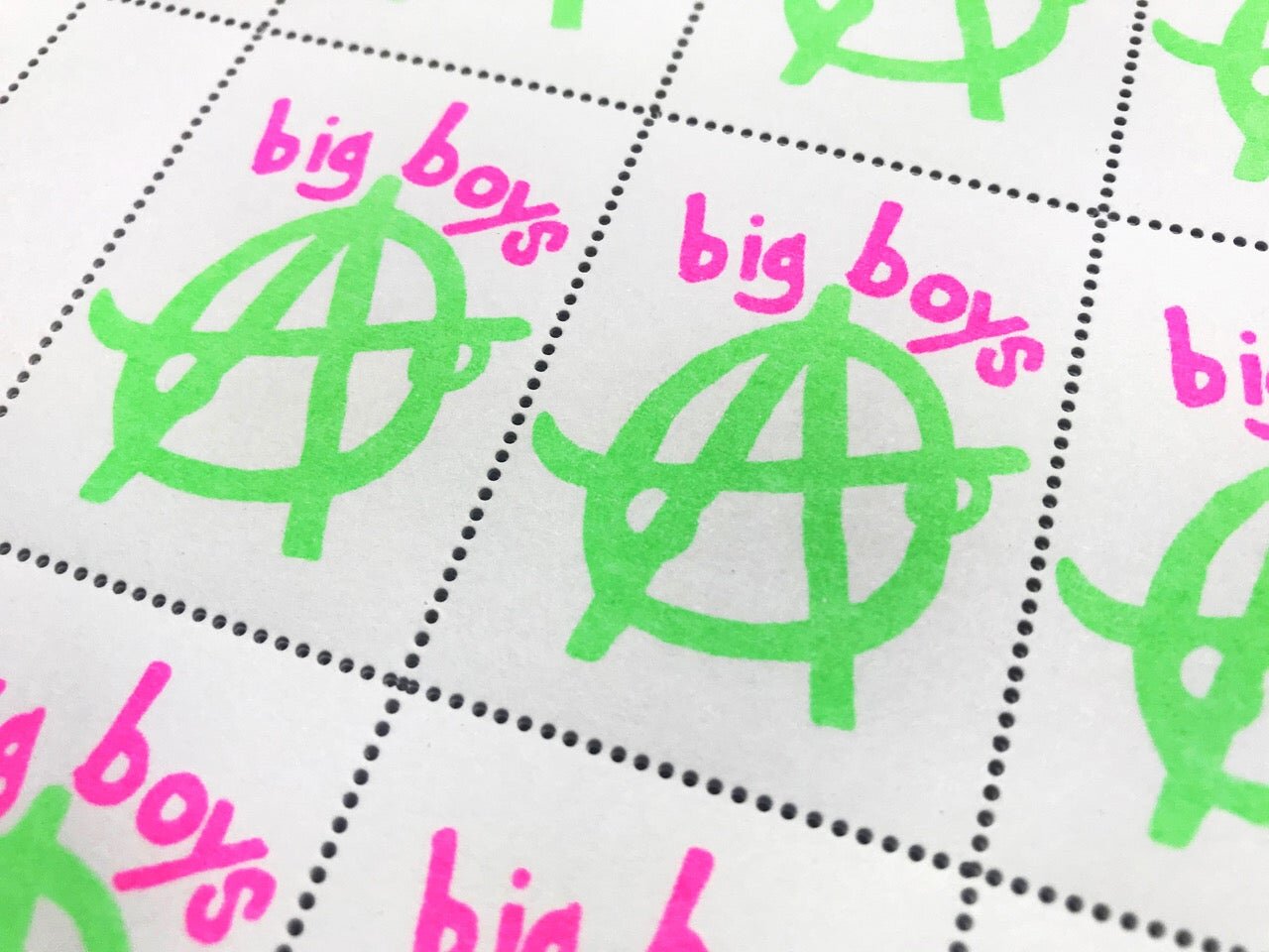 Big Boys Stamp Sheet