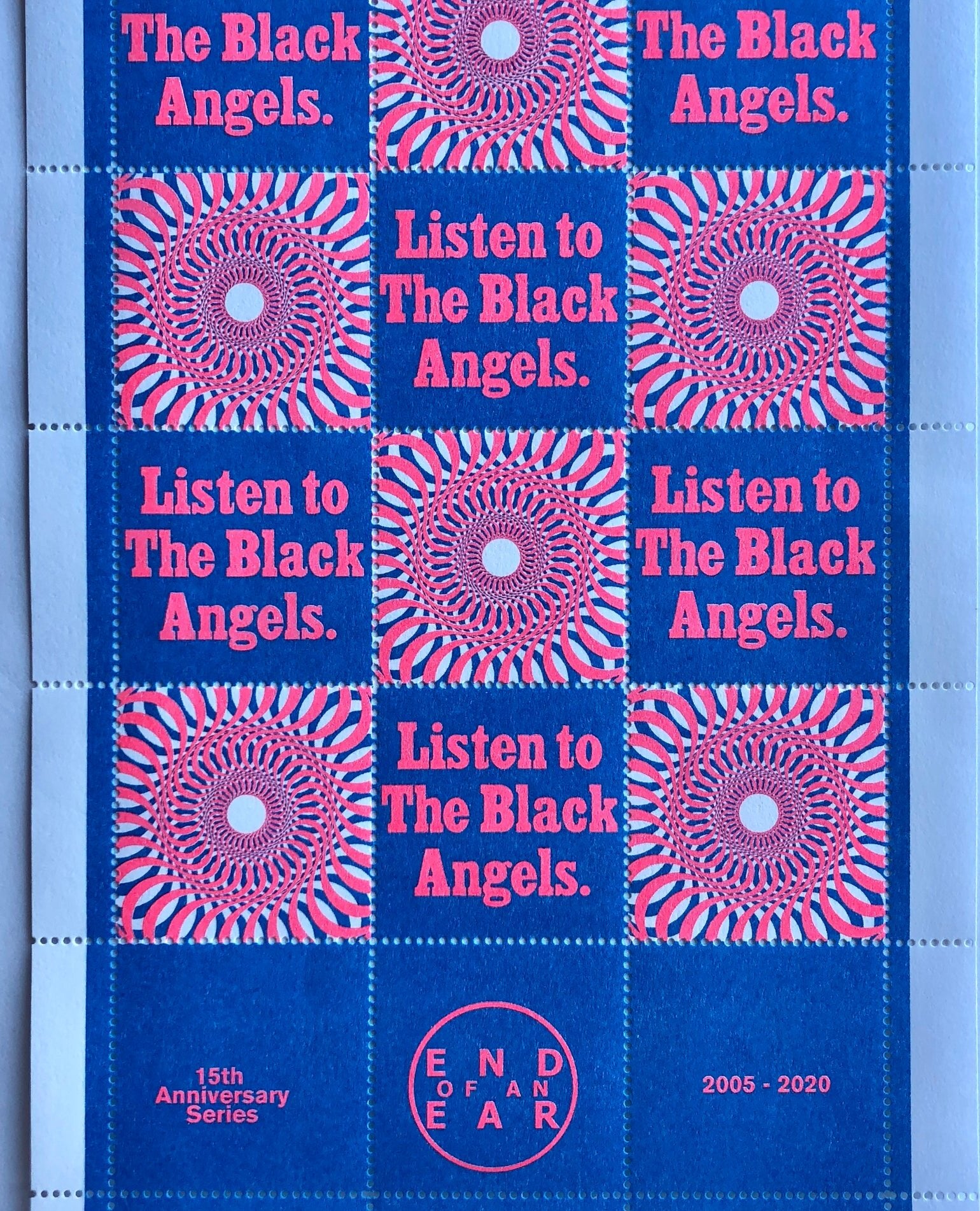 Black Angels Stamp Sheet