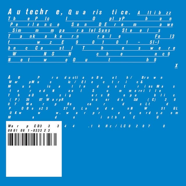 Autechre "Quaristice"