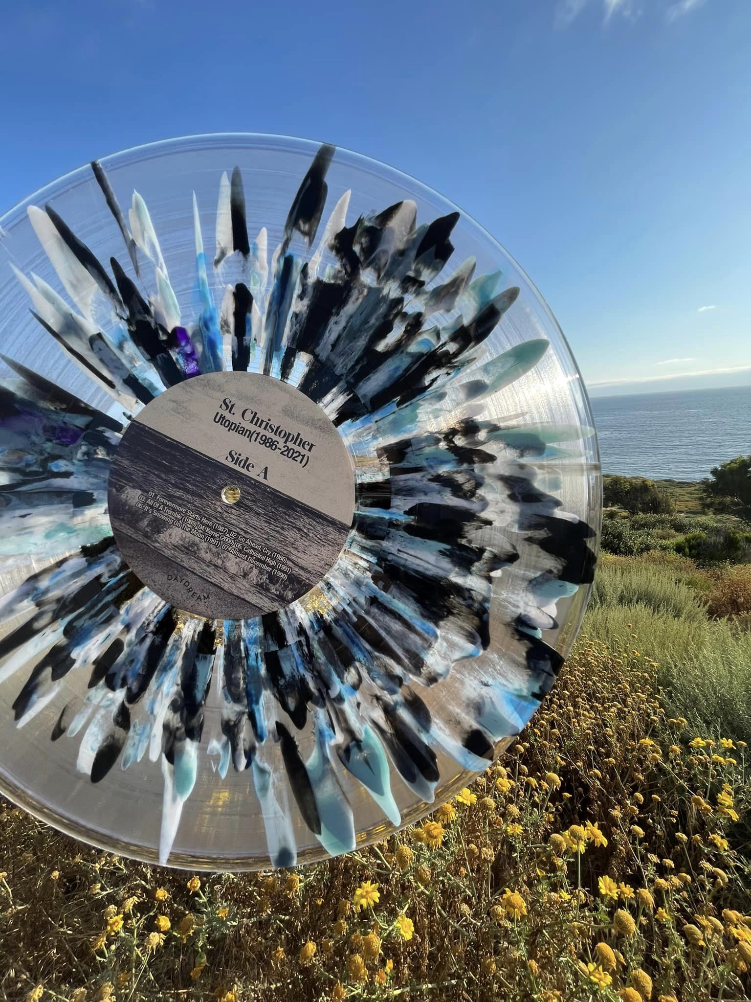 St Christopher "Utopian 1986-2021" [Blue, White & Black Splatter Vinyl]