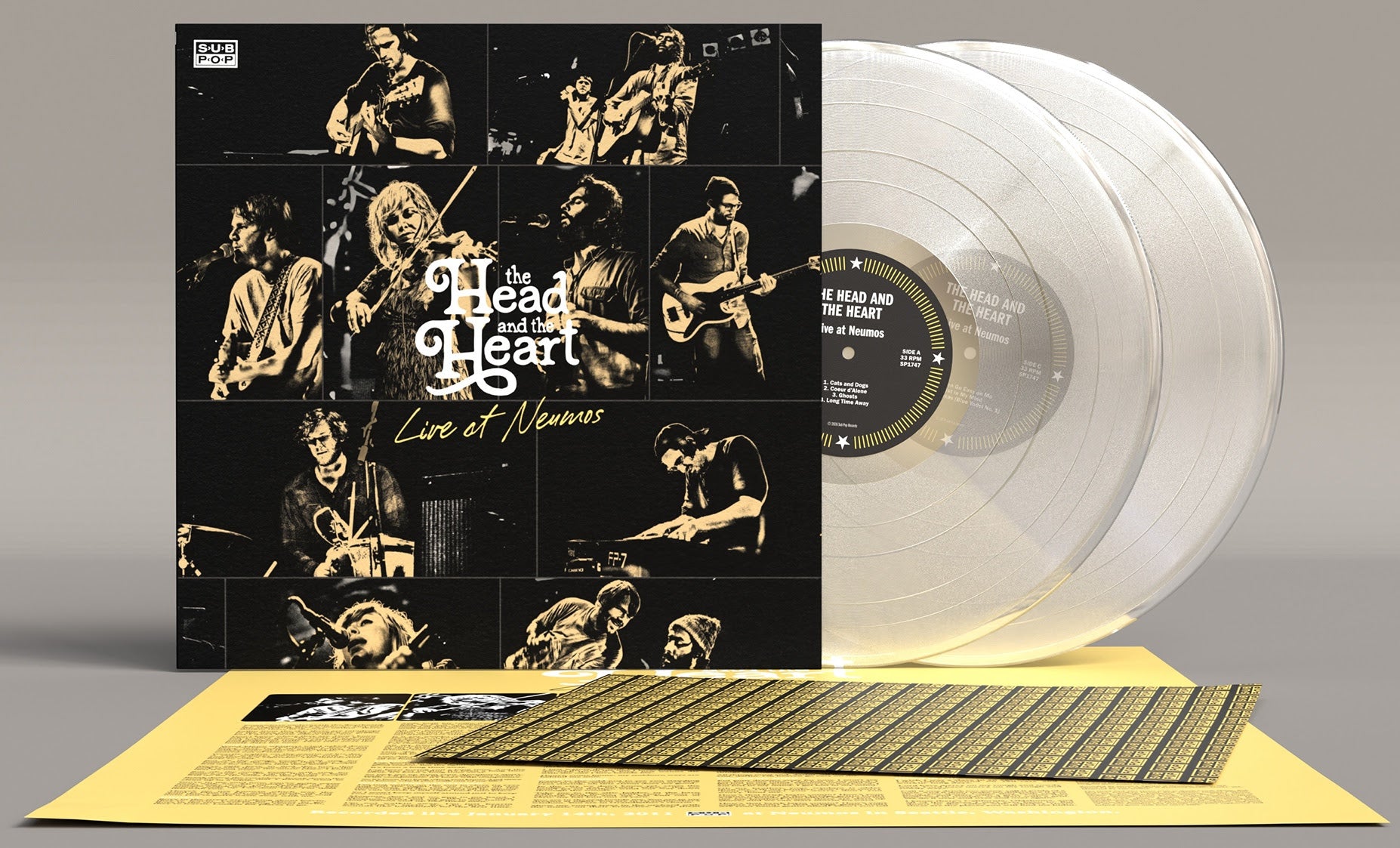 PRE-ORDER Head and the Heart, The "Live at Neumos" [2xLP Clear Vinyl]