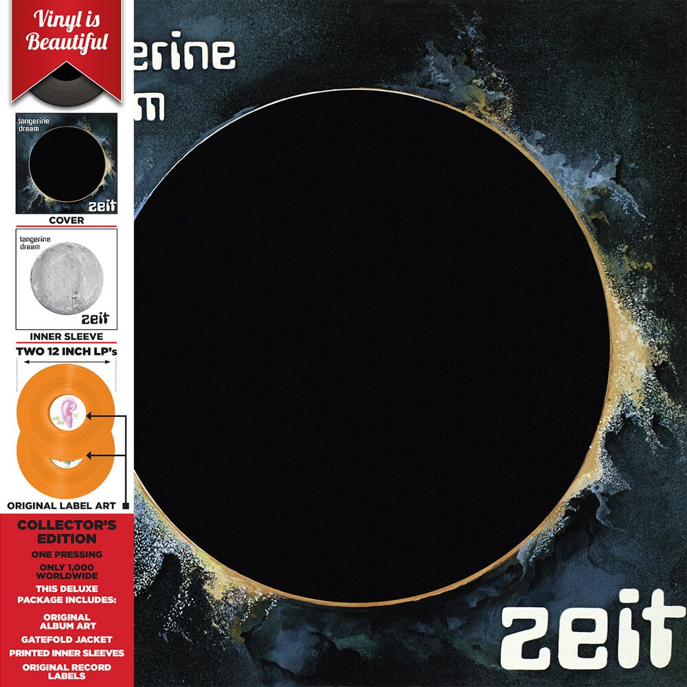 Tangerine Dream "Zeit" [Deluxe Edition, Orange Vinyl] 2LP