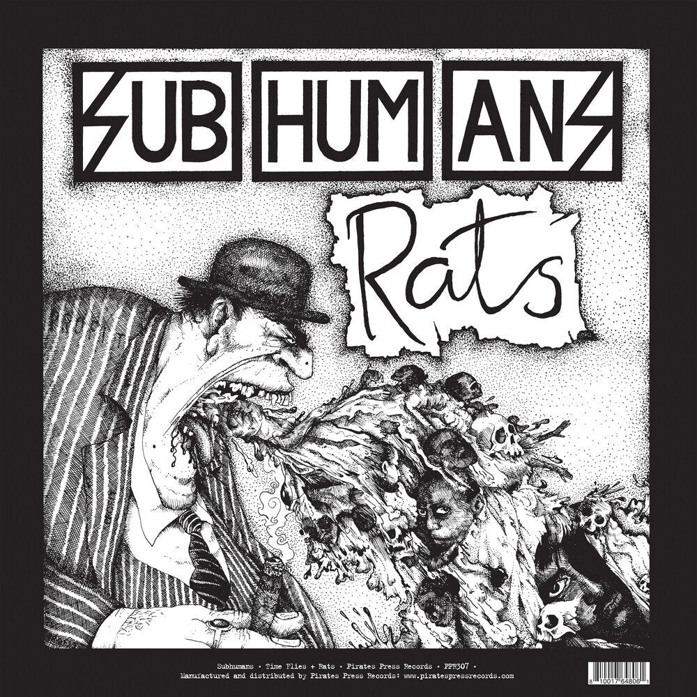 Subhumans "Time Flies / Rats"  [Deep Purple Vinyl]