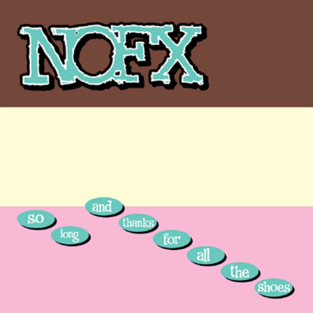 NOFX "So Long and Thanks for All the Shoes" [25th Anniversary, "Neapolitan' Brown/White/Pink Vinyl]