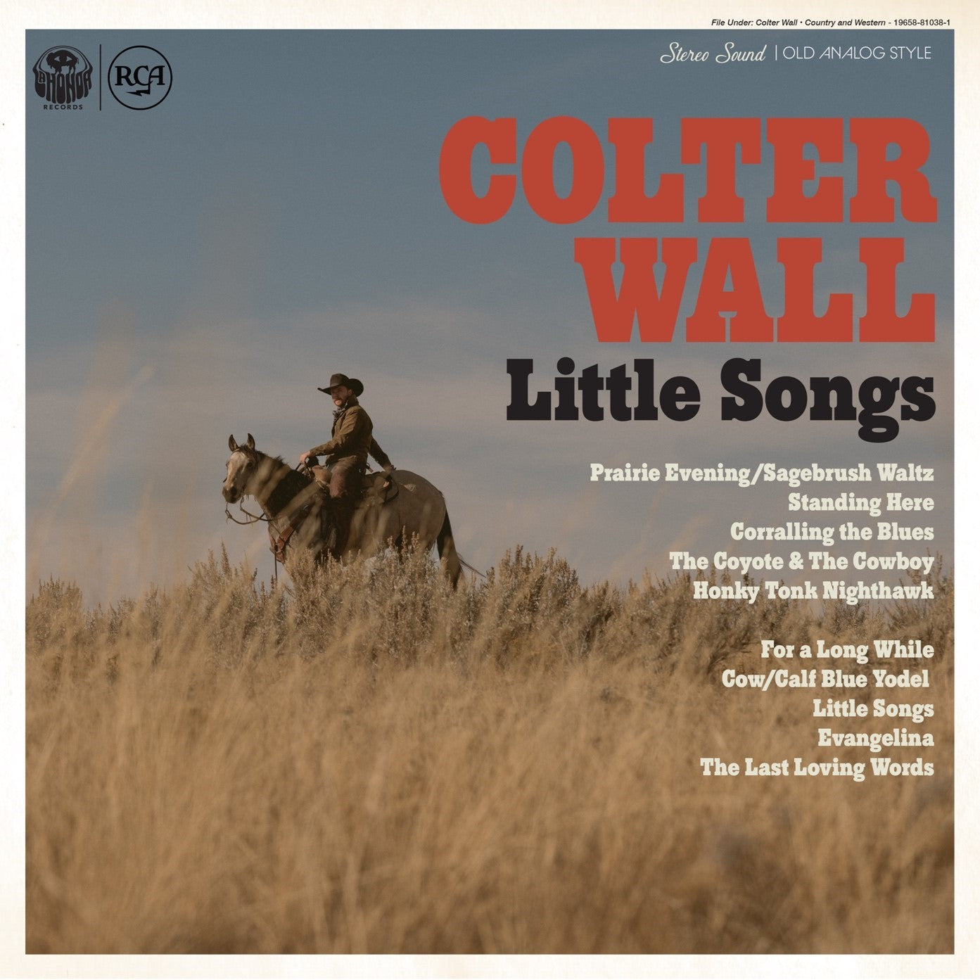 Wall, Colter "Little Songs" [Indie Exclusive Baby Blue Vinyl]